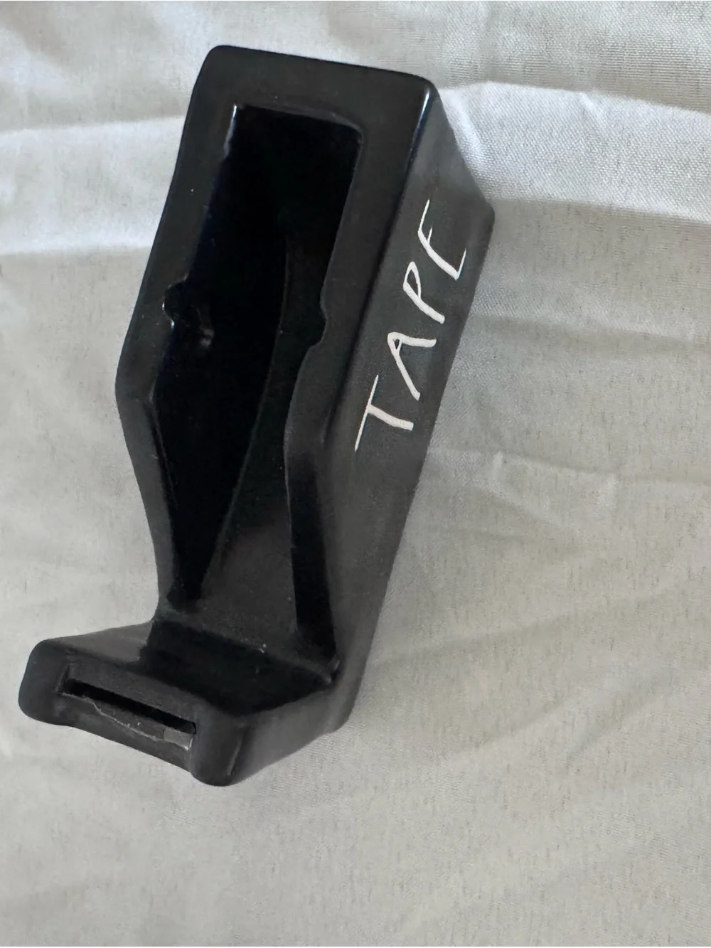 Rae Dunn black TAPE dispenser and note to self note pad holder - see photos